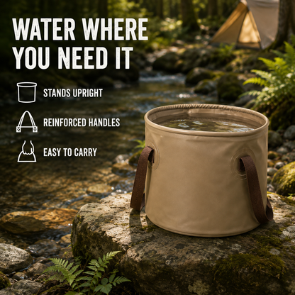 Foldable Camping Water Bucket