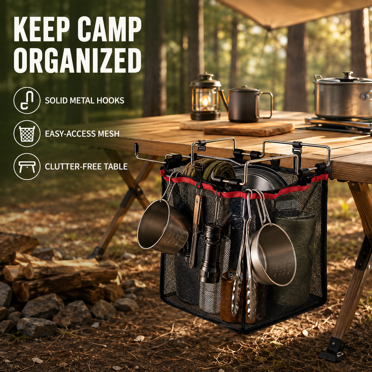 Camping Trash Bag Holder